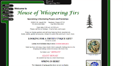 Desktop Screenshot of houseofwhisperingfirs.com